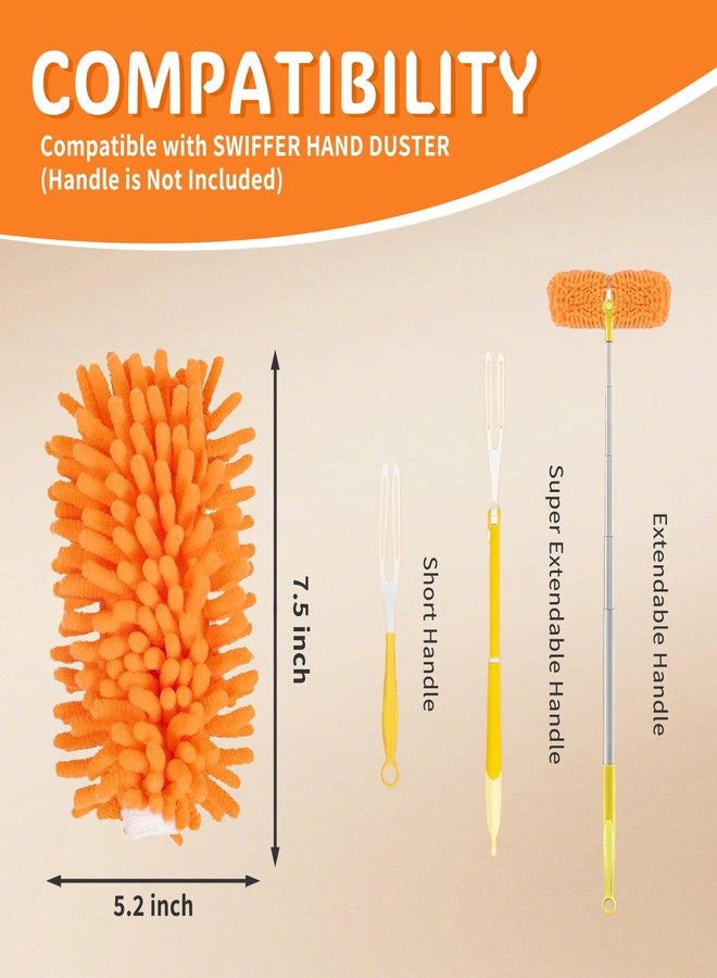 BEVAUEG Reusable Duster Refill Compatible with Swiffer Hand Duster, 360 Heavy Duty Duster Refills, Microfiber Washable Dusters Refills for Swiffer Extended Duster, 4 Pack (Handle is Not Included) - Image 2